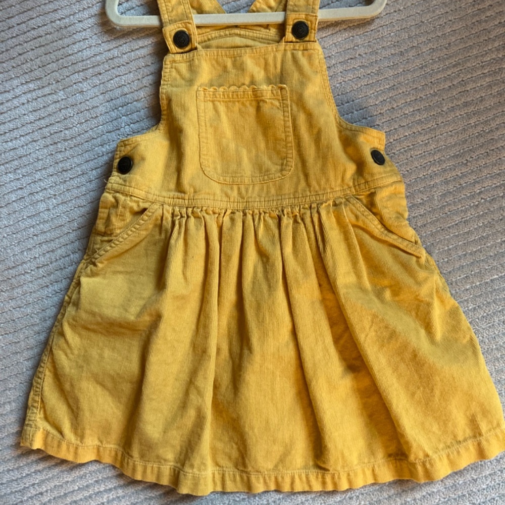 Mothercare Corduroy Mustard Dress 4-5 years 110 cm